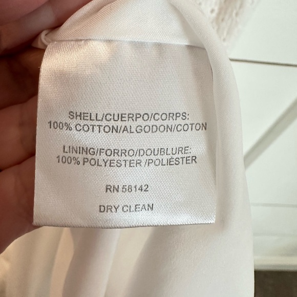 GAL MEETS GLAM 4 Judith white eyelet 100% cotton cottagecore side zip midi dress - Picture 9 of 16